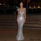 Bling Glitter Sequins Maxi Party Dress