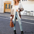 Block Color Cardigan