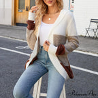 Block Color Cardigan