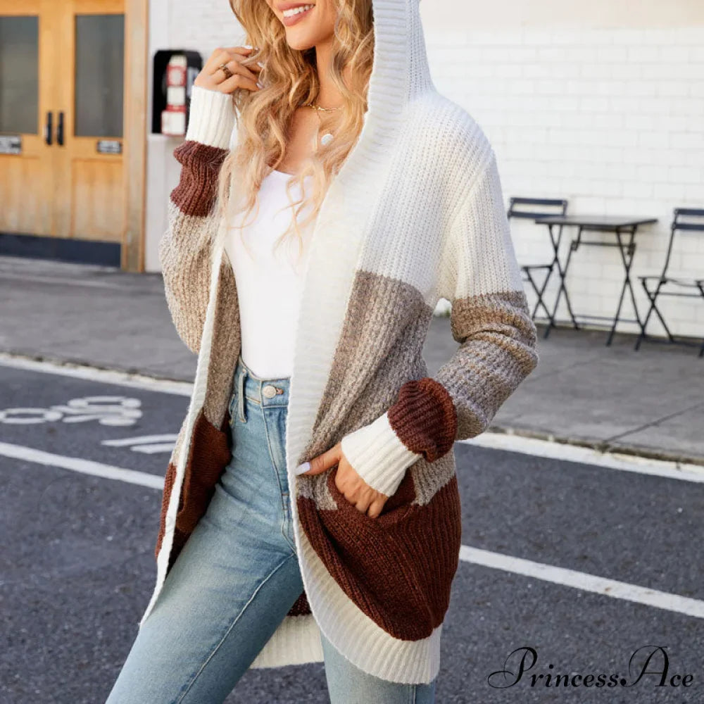 Block Color Cardigan