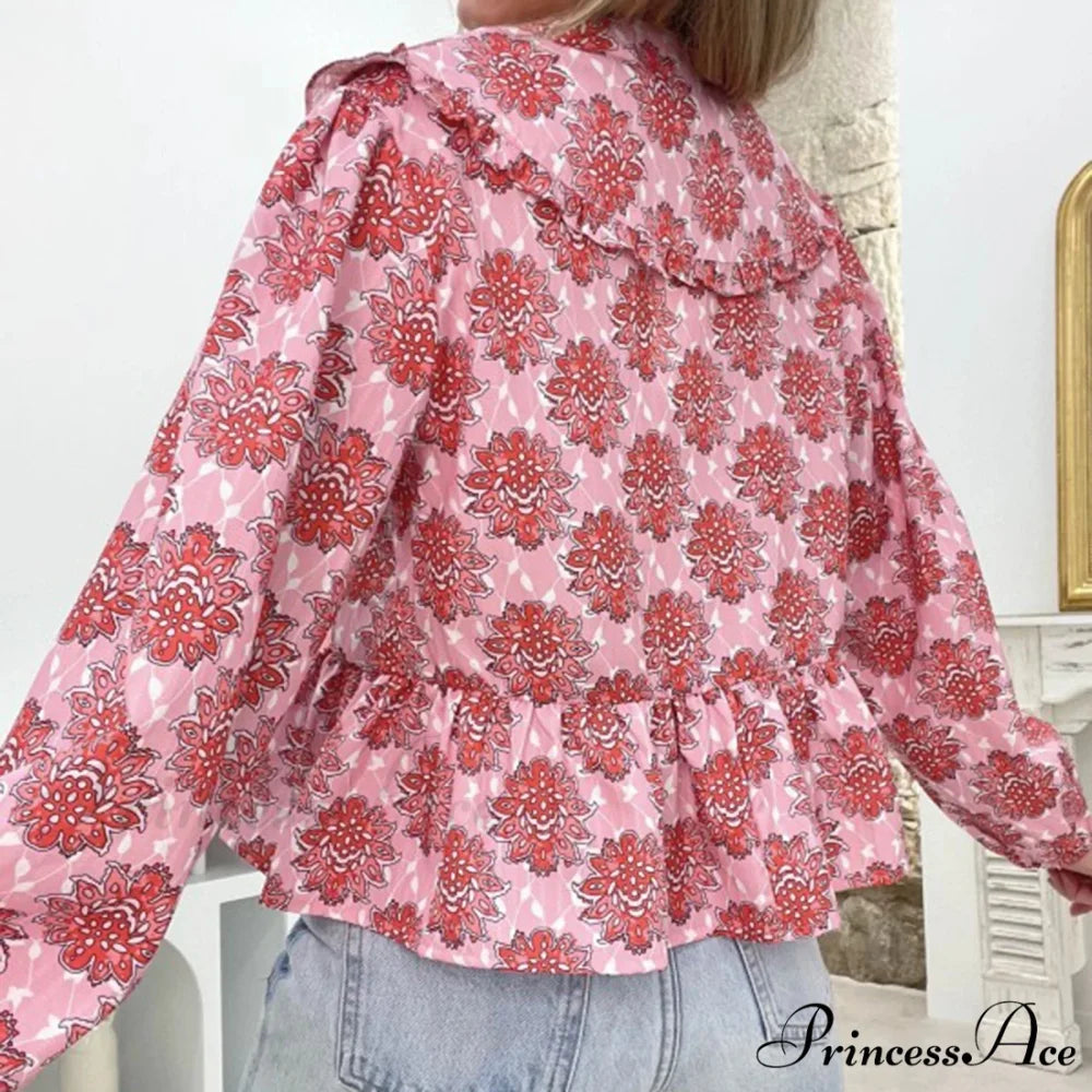 Blooming Babydoll Frilled Blouse
