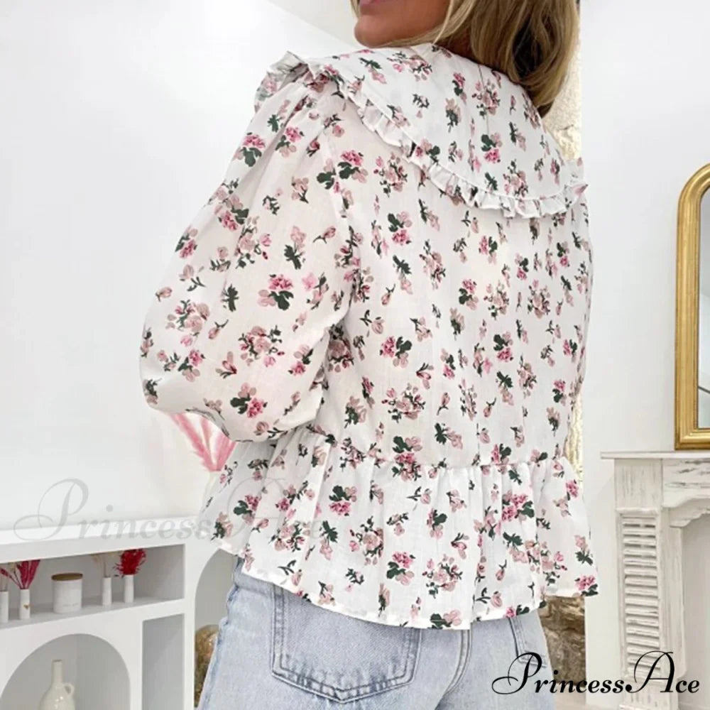 Blooming Babydoll Frilled Blouse