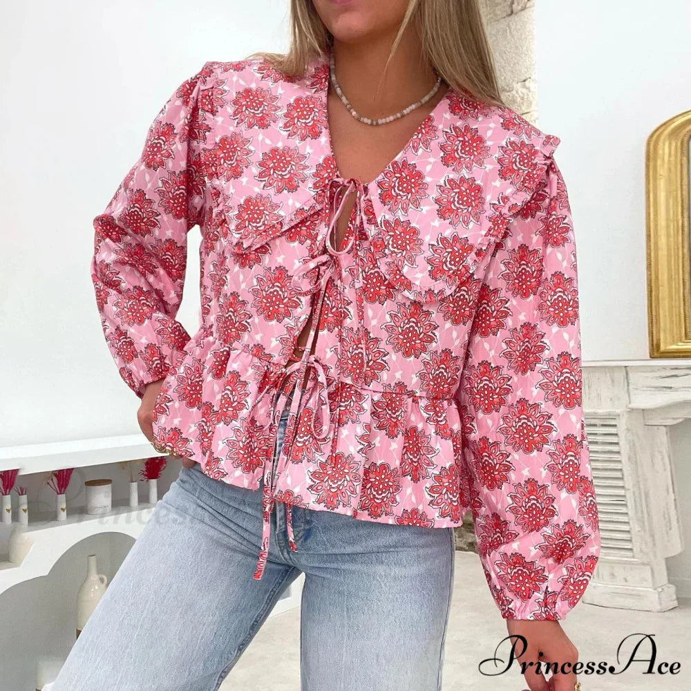 Blooming Babydoll Frilled Blouse