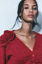 Blossom Deep V Casual Cardigan