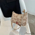 Blossom Design Handle Armpit Shoulder Bag