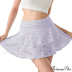 Blossom Lace Tiered Frilly Skirt