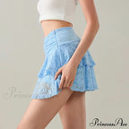 Blossom Lace Tiered Frilly Skirt