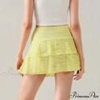 Blossom Lace Tiered Frilly Skirt