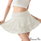 Blossom Lace Tiered Frilly Skirt