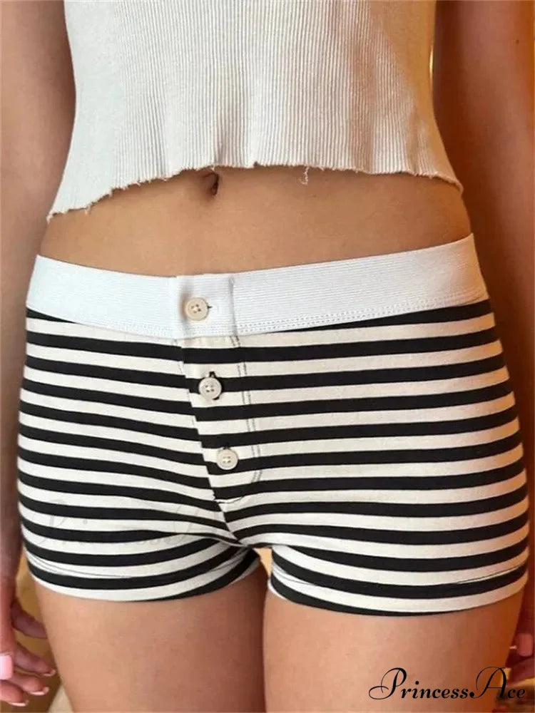 Blossom Patterned Button Sleep Short