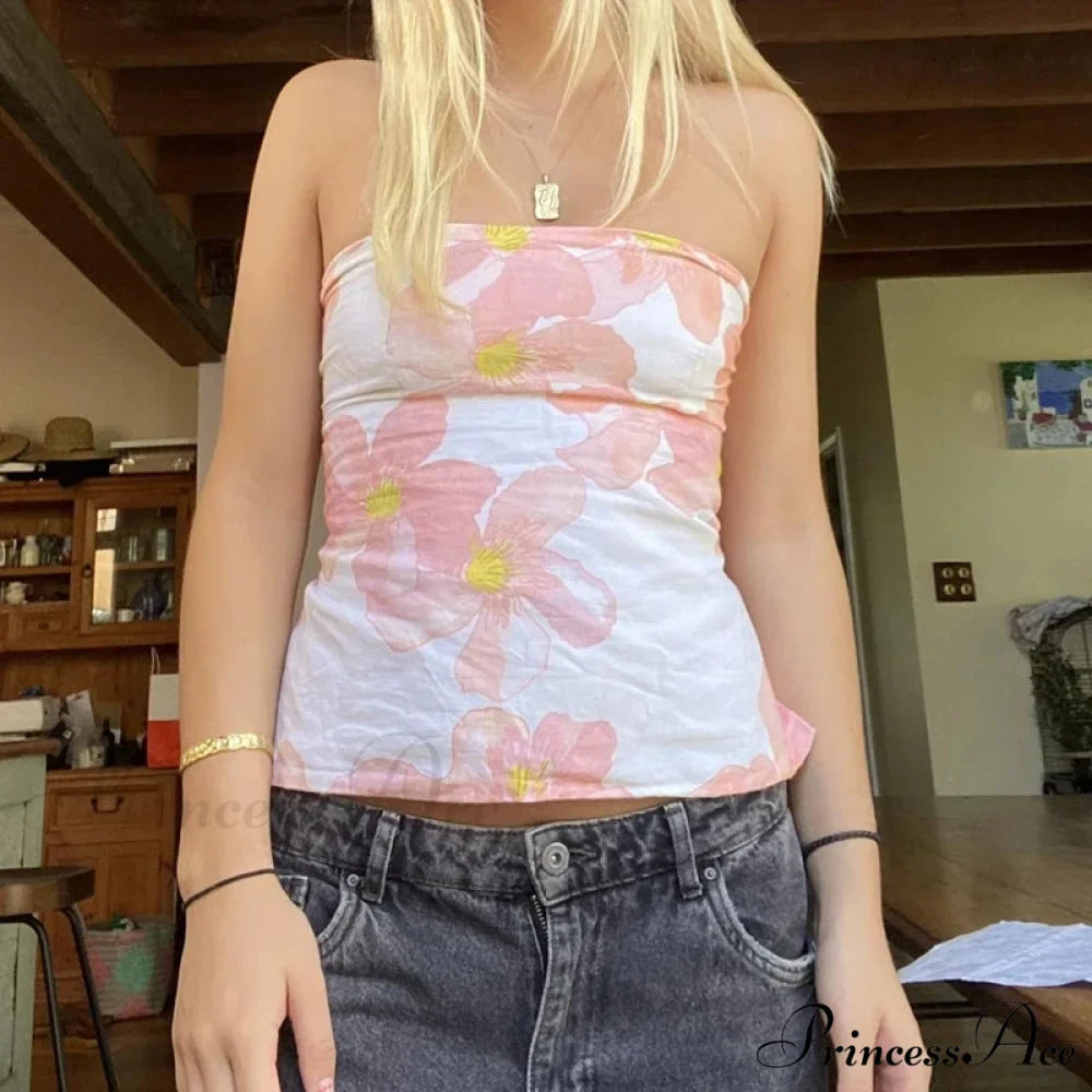 Blossom Tie Rearless Crop Top