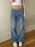 Blue Denim Graceful Cargo Mini Skirt