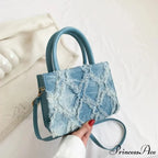 Blue Messenger Bag Summer Stylish Crossbody Purse