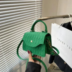 Blue Underarm Korean Style Shoulder Purse