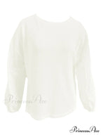 Boat with Openwork Dropped Blouse Neck Shoulders