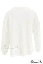 Boat with Openwork Dropped Blouse Neck Shoulders