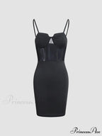 Bodycon Mesh Graceful Corset Short Dress