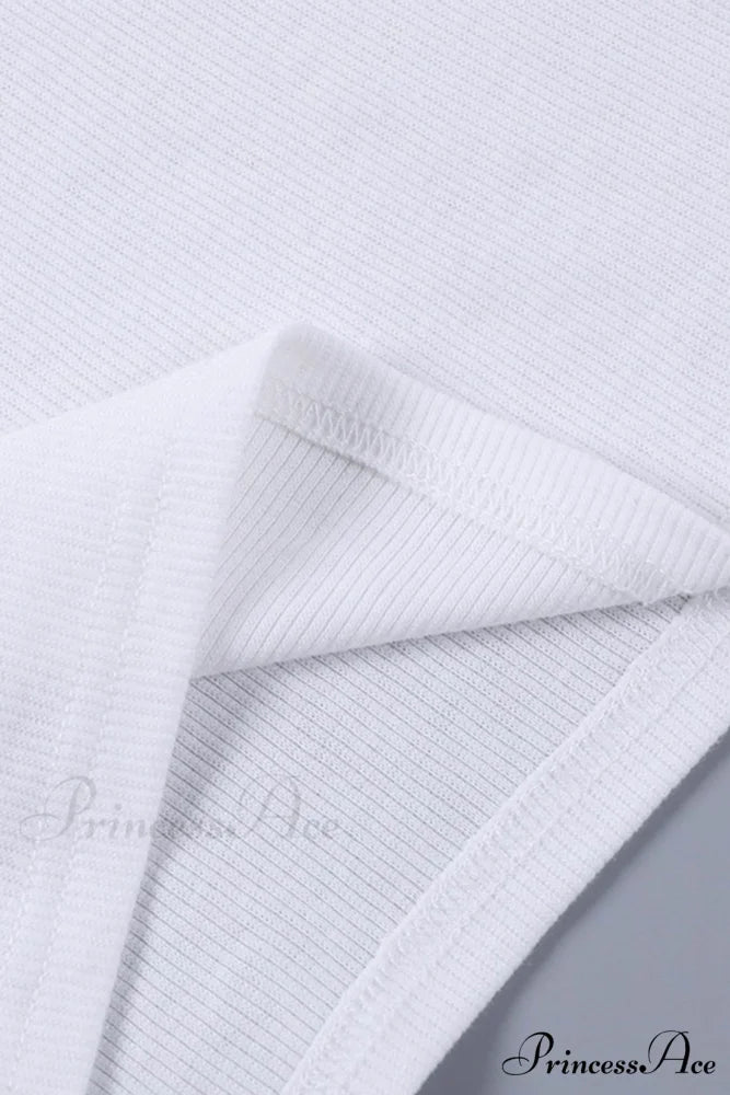 Bodycon Tank Dress with Letter Print