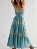 Bohemian Flower Birthday Beach Holiday Boho Dress