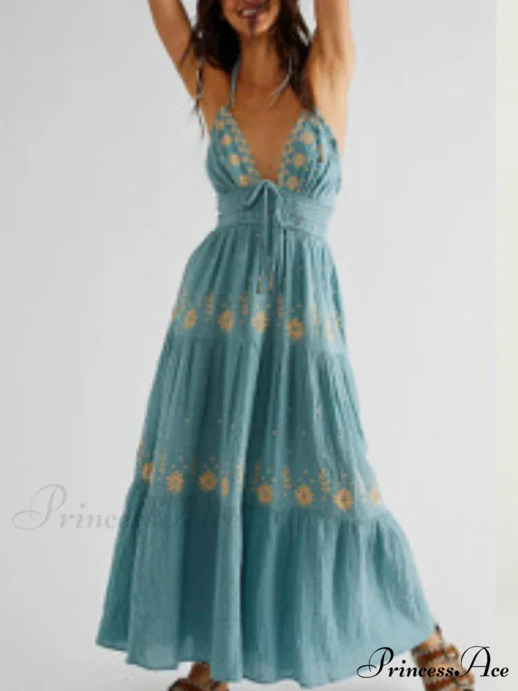 Bohemian Flower Birthday Beach Holiday Boho Dress