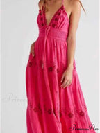 Bohemian Flower Birthday Beach Holiday Boho Dress