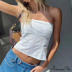 Bohemian Flowery Hollow Crop Top