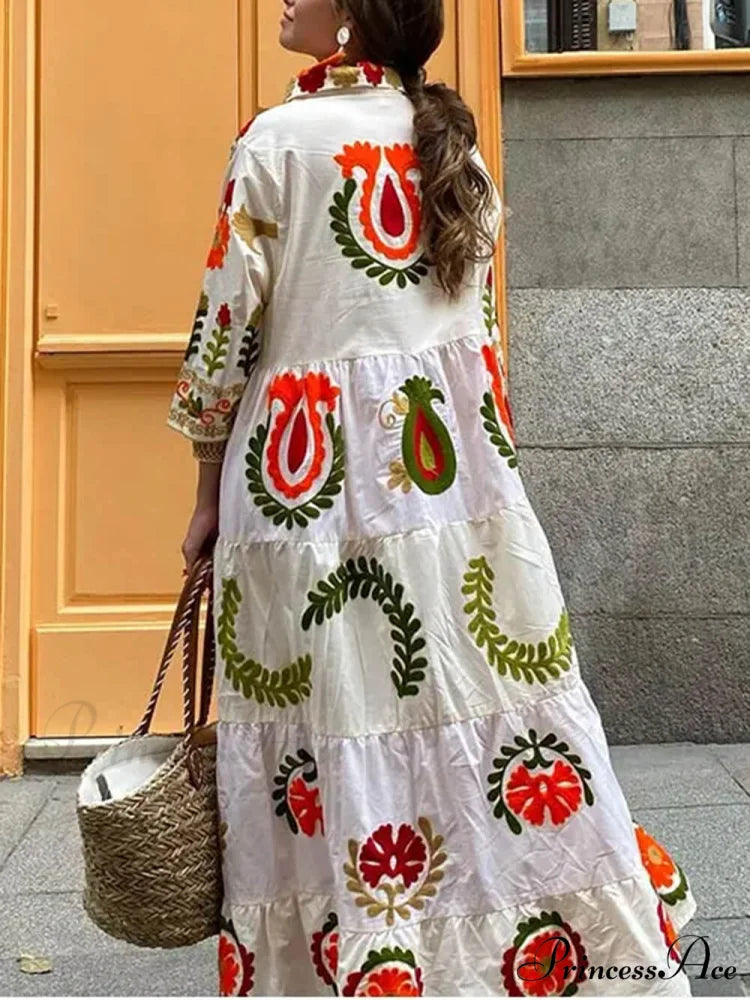 Bohemian Loose Stylish Print Dress