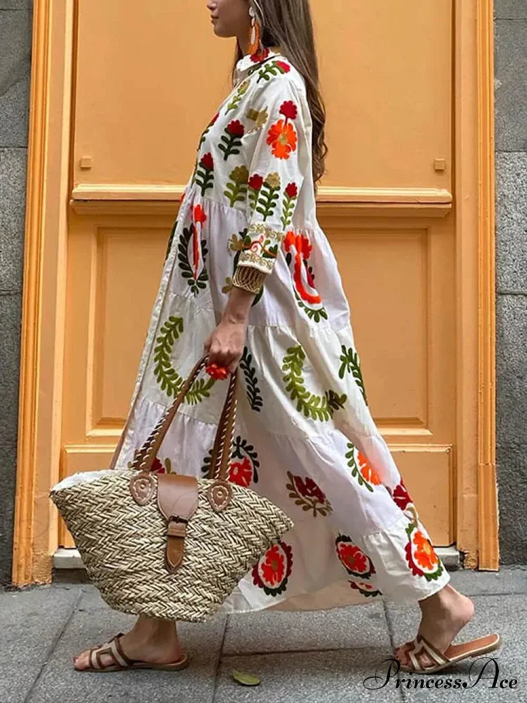 Bohemian Loose Stylish Print Dress