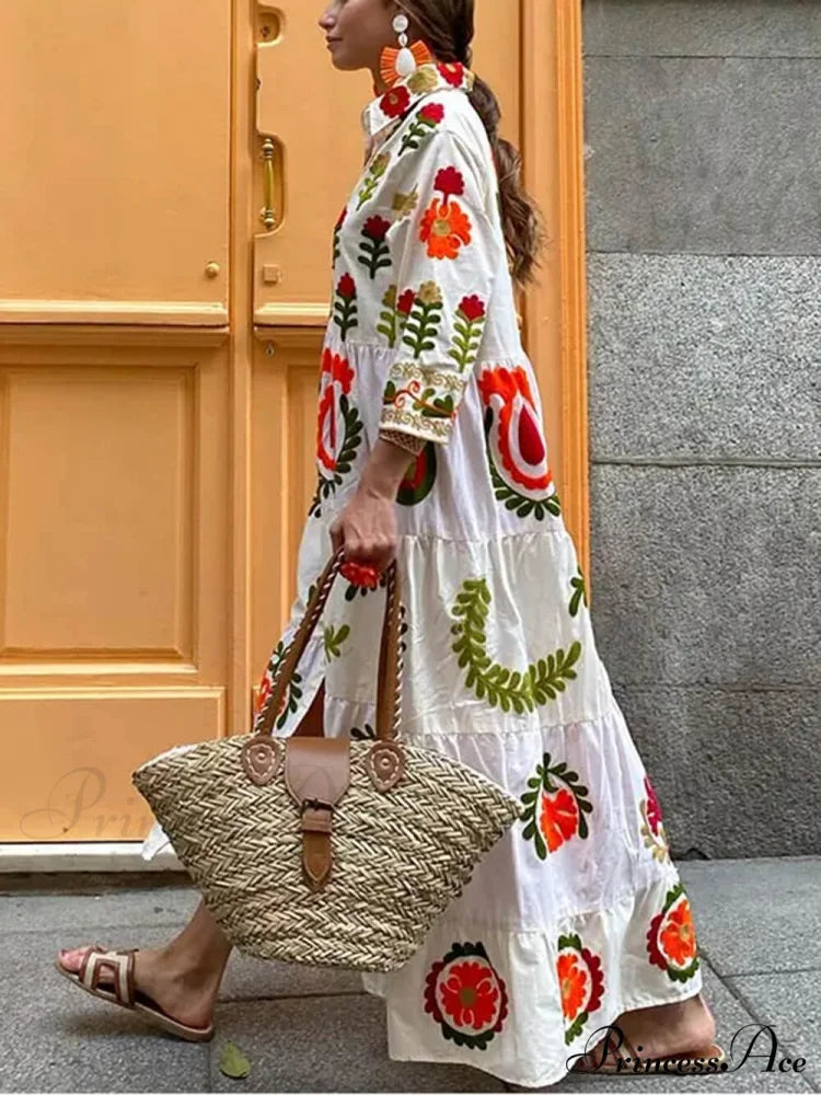 Bohemian Loose Stylish Print Dress