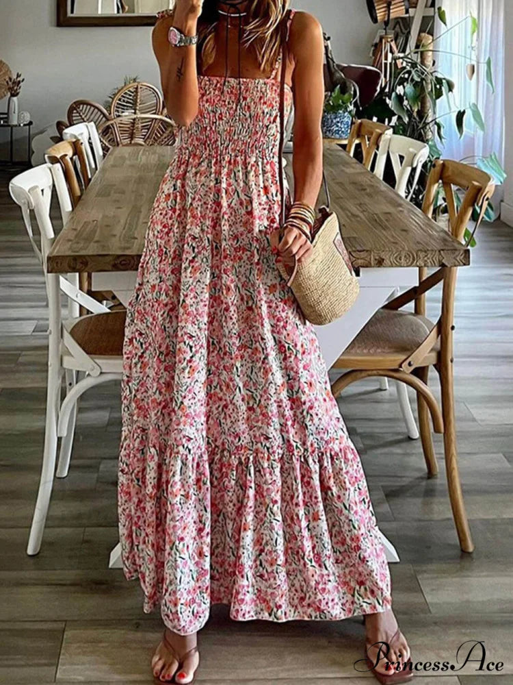 Bohemian Printed Stylish Slip Dress