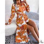 Bohemian Seaside Vacation Flowered Tunic Dress