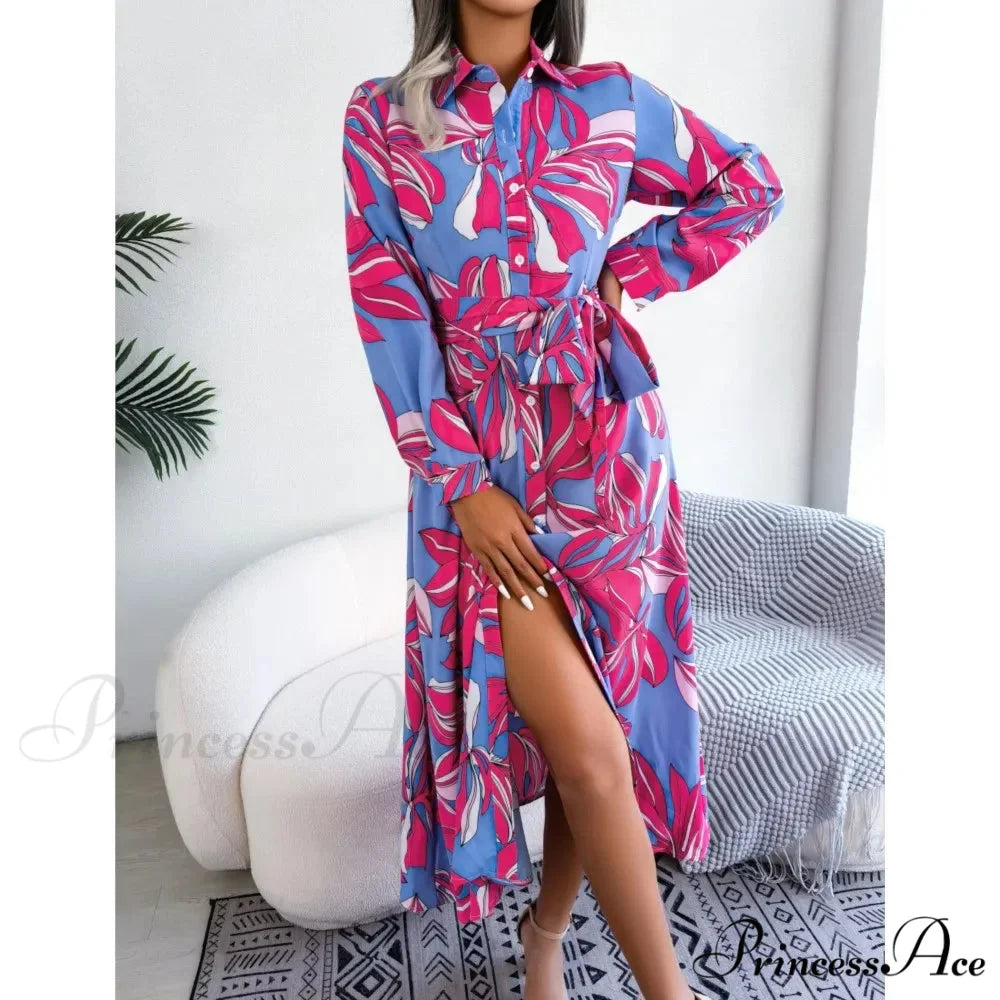 Bohemian Seaside Vacation Flowered Tunic Dress