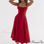 Bohemian Spaghetti Straps Knot Front Floral Dress