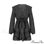 Boho Floral Ruffle Short Mini Dress