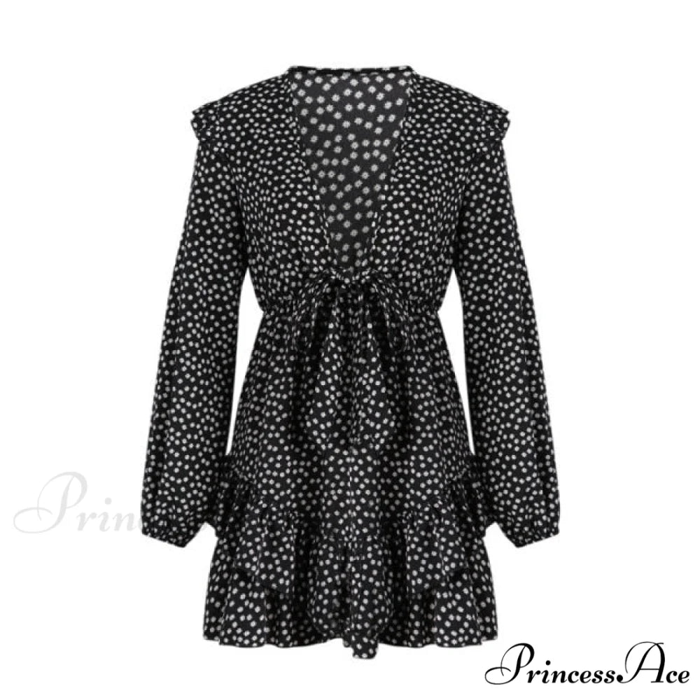 Boho Floral Ruffle Short Mini Dress