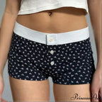 Botanical Button Elastic Lounge Short
