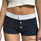 Botanical Button Elastic Lounge Short
