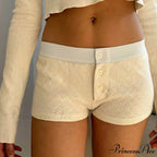 Botanical Button Low-Cut Brief