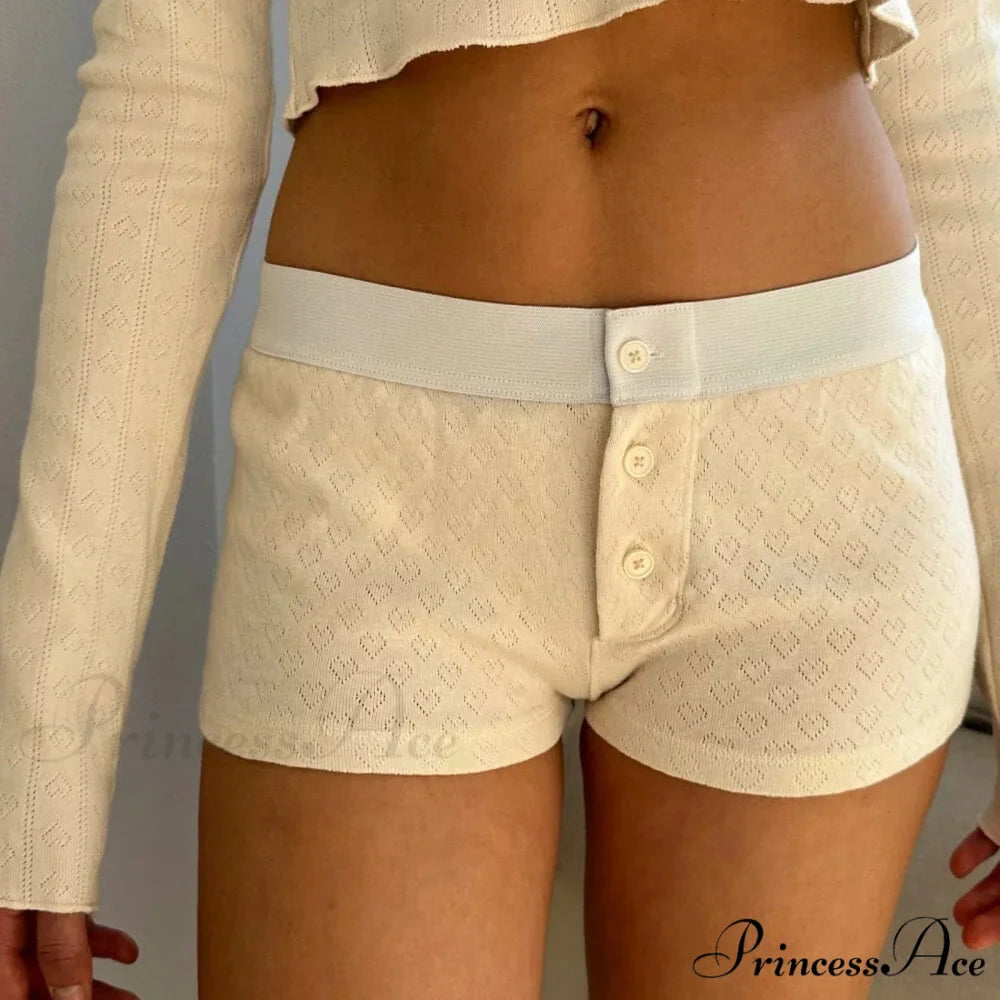 Botanical Button Low-Cut Brief