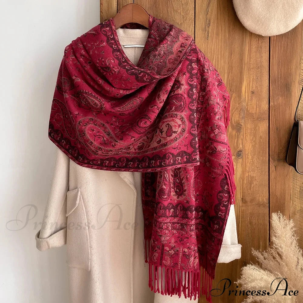 Botanical Cashmere Cover Winter Wrap