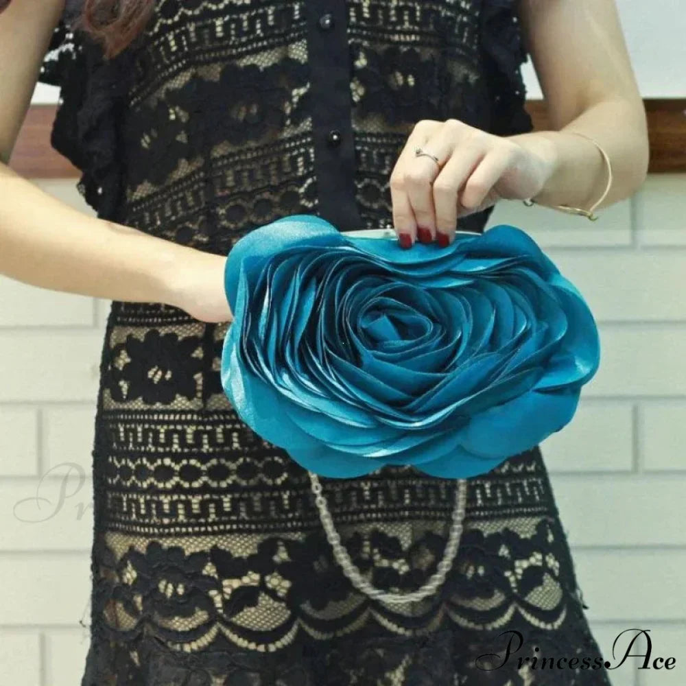 Botanical Design Evening Bag Wedding Chain Clutch Bag