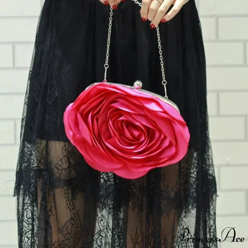 Botanical Design Evening Bag Wedding Chain Clutch Bag