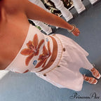 Botanical Envelop Bandeau Crop Top