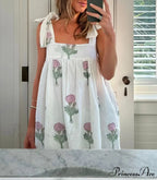 Botanical Lineage Bind Mini Dress