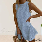 Botanical Off-The-Shoulder Stitching Relaxed Hem Botanical Dress