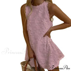 Botanical Off-The-Shoulder Stitching Relaxed Hem Botanical Dress