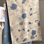 Botanical Pattern Cashmere Pashmina Scarf