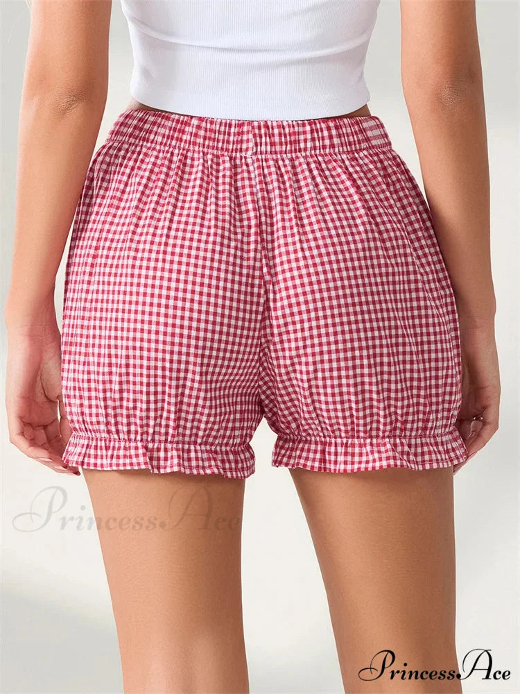 Bow Tartan Spots Bloomer Short