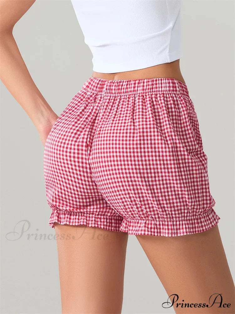 Bow Tartan Spots Bloomer Short