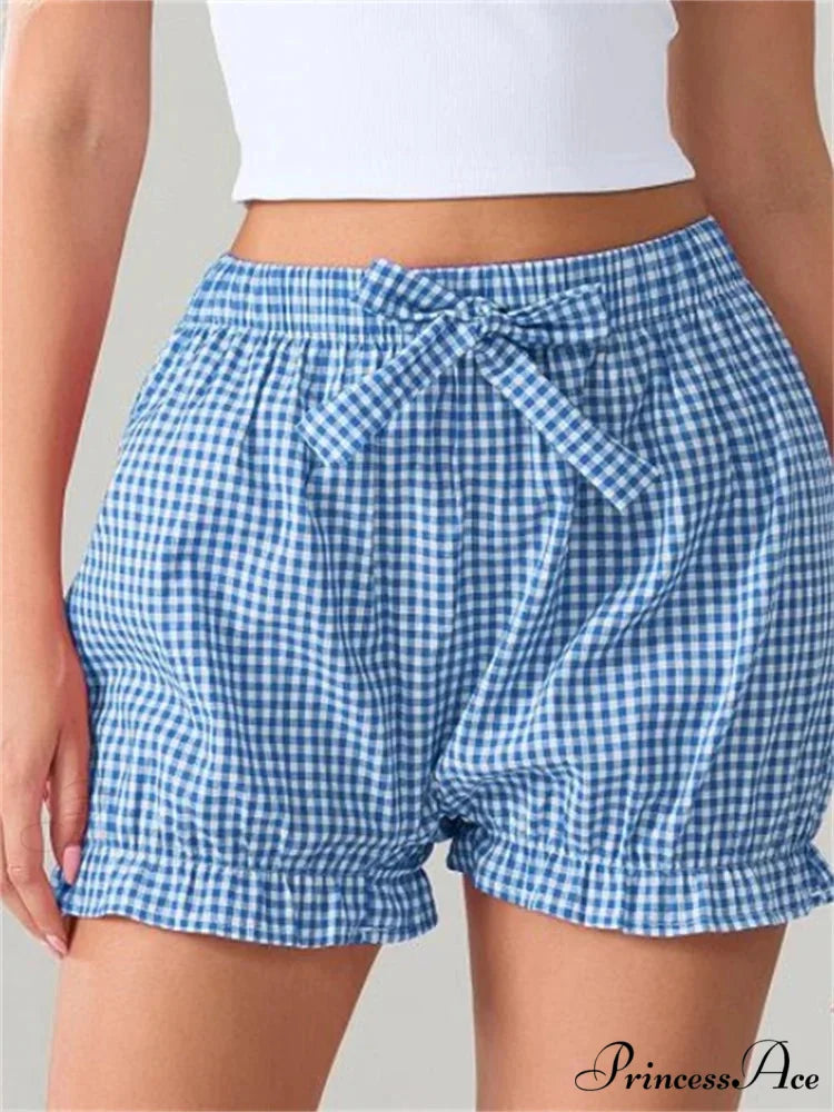 Bow Tartan Spots Bloomer Short